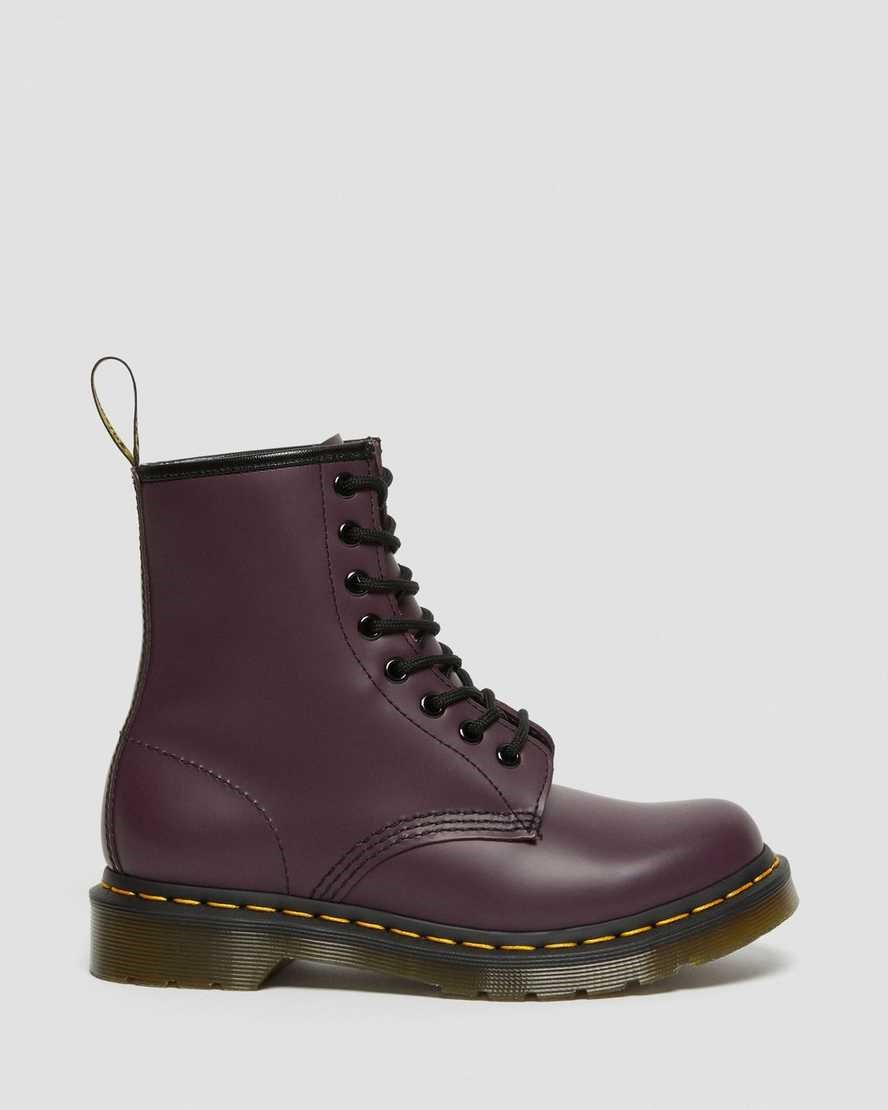 Dr Martens 1460 Smooth Leather Women's Lace Up Boots Purple Smooth Leather | DBXSQG340