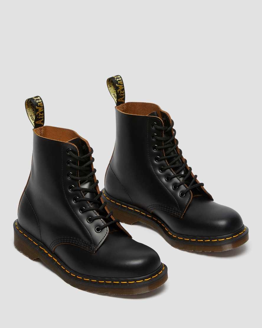 Dr Martens 1460 Vintage Made in England Men's Ankle Boots Black Quilon | ZJCFLM457