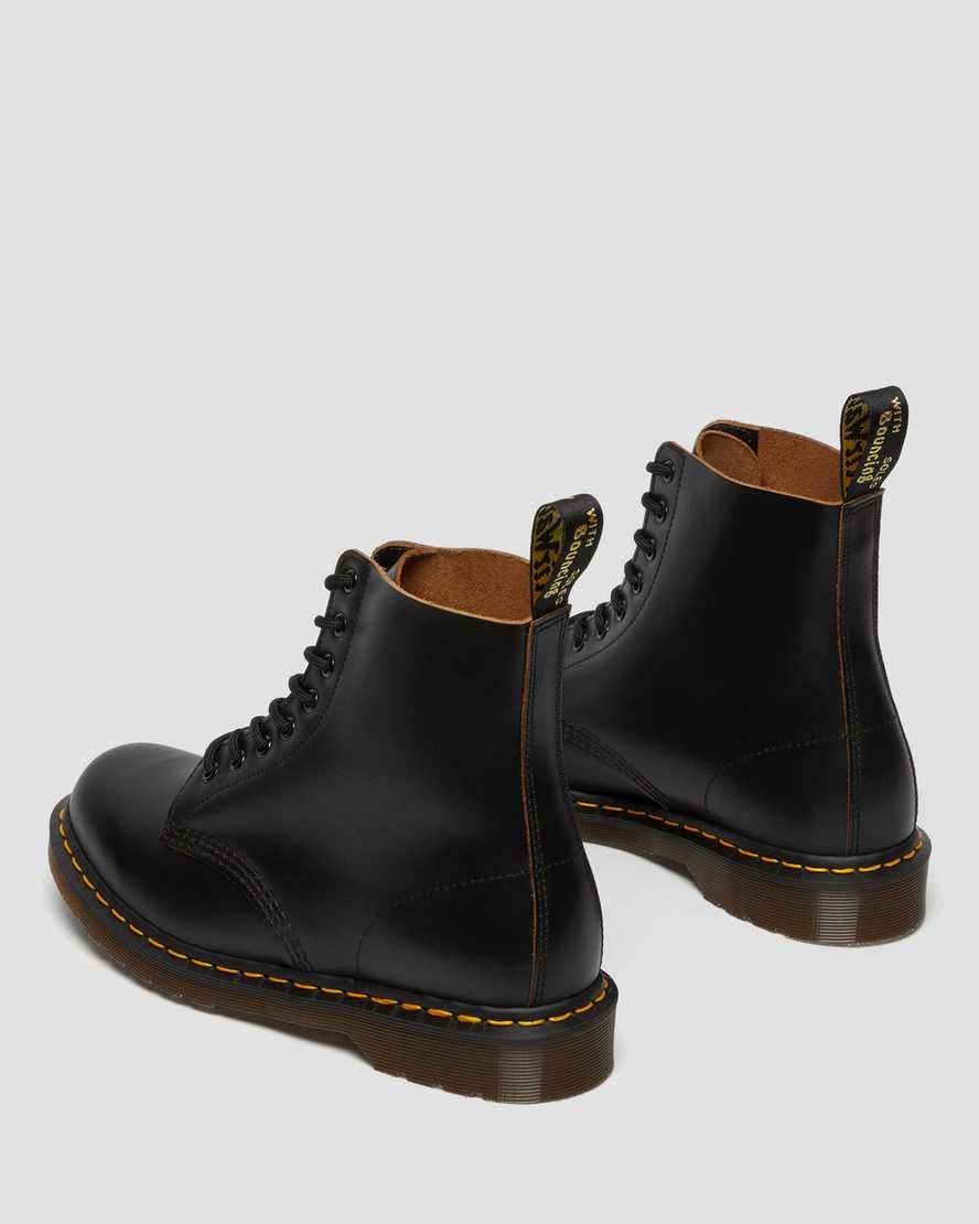 Dr Martens 1460 Vintage Made in England Men's Ankle Boots Black Quilon | ZJCFLM457