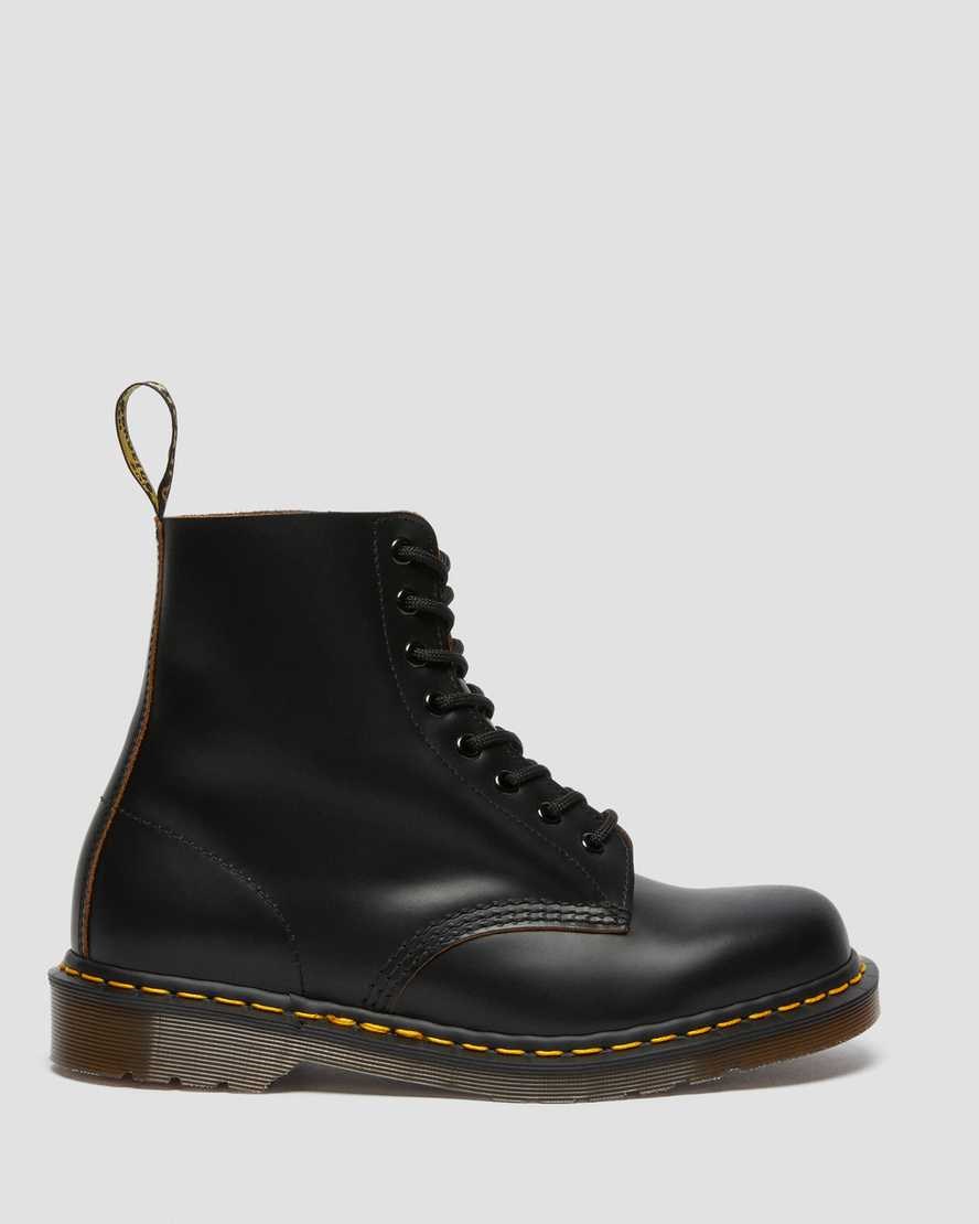 Dr Martens 1460 Vintage Made in England Men's Ankle Boots Black Quilon | ZJCFLM457