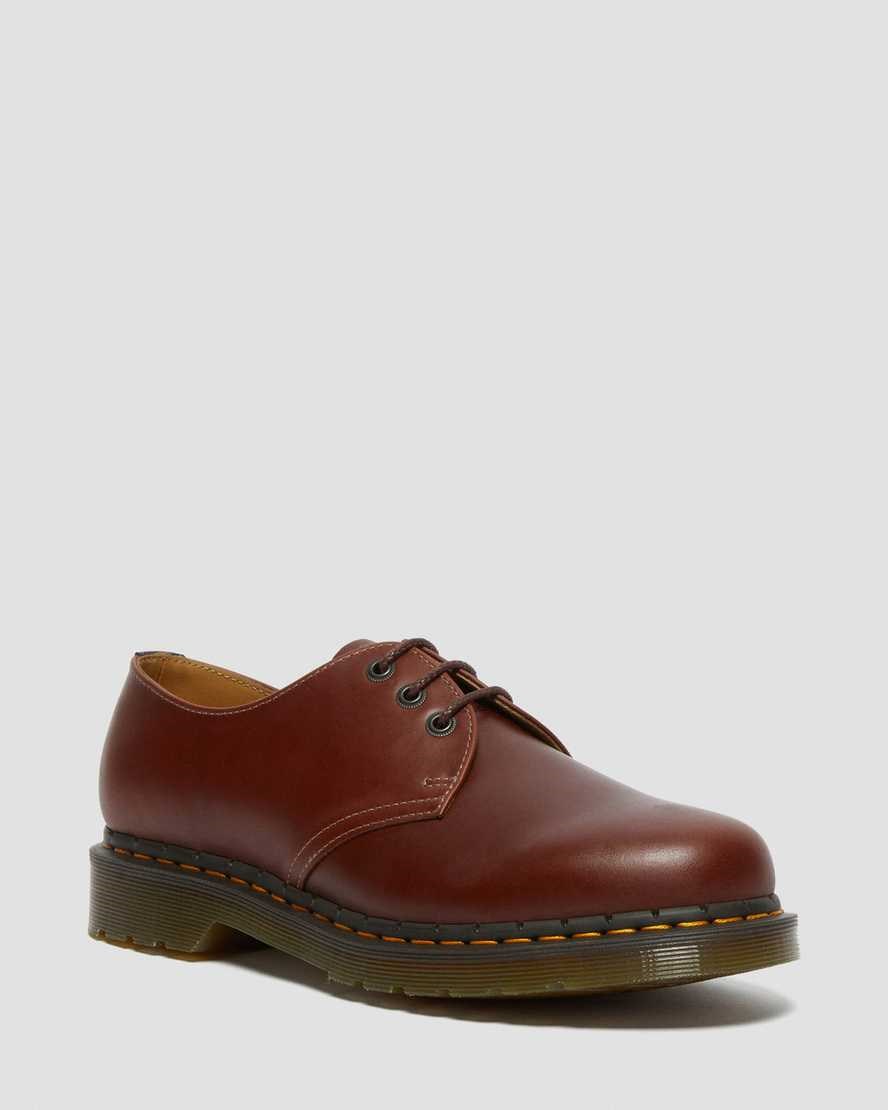 Dr Martens 1461 Abruzzo Leather Men's Oxford Shoes Brown Black | DNKIRF931