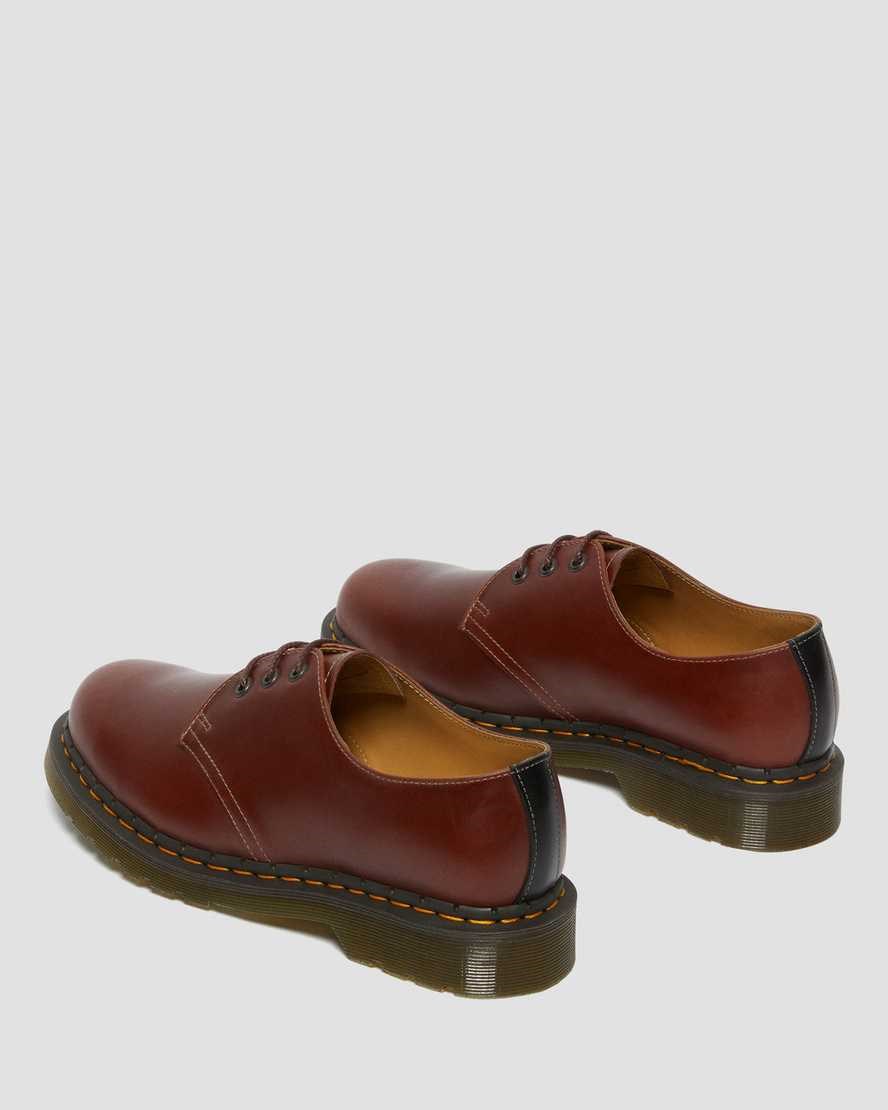 Dr Martens 1461 Abruzzo Leather Men's Oxford Shoes Brown Black | DNKIRF931