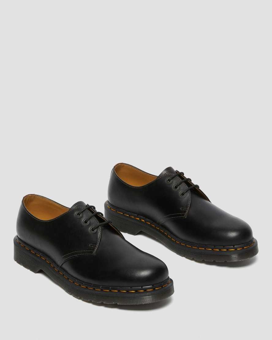 Dr Martens 1461 Abruzzo Leather Men's Oxford Shoes Black Brown | LIVPGK835