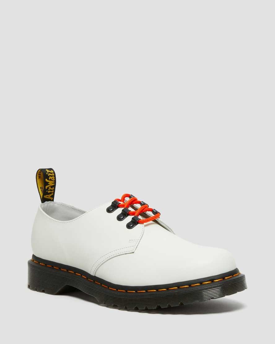 Dr Martens 1461 Ben Smooth Leather Men's Oxford Shoes White Smooth Leather | RZVEMQ342