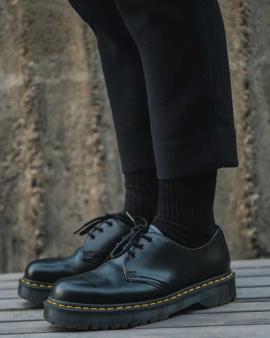 Dr Martens 1461 Bex Smooth Leather Men's Oxford Shoes Black Smooth Leather | OLDWTZ146