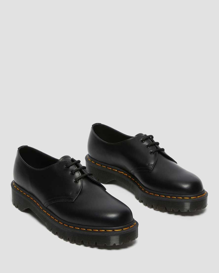 Dr Martens 1461 Bex Smooth Leather Men's Oxford Shoes Black Smooth Leather | OLDWTZ146