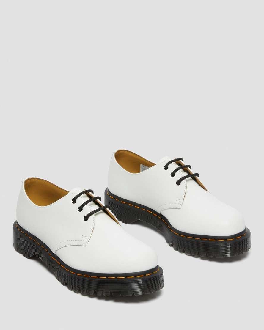 Dr Martens 1461 Bex Smooth Leather Men's Oxford Shoes White Smooth Leather | STAGVD273