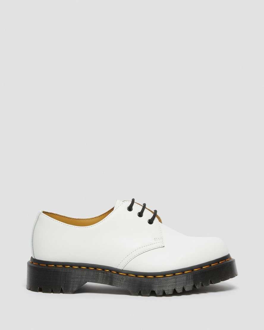 Dr Martens 1461 Bex Smooth Leather Men's Oxford Shoes White Smooth Leather | STAGVD273