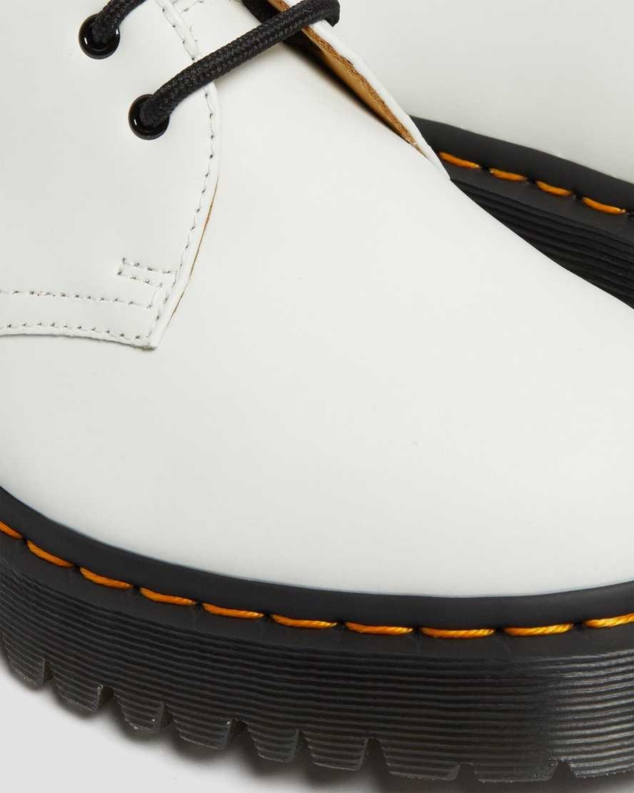 Dr Martens 1461 Bex Smooth Leather Women's Oxford Shoes White Smooth Leather | OAUFJW971