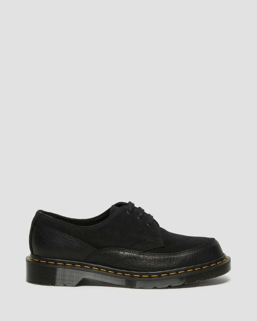 Dr Martens 1461 Guard Made in England Leather Women's Oxford Shoes Black Durango | RBGSDV836