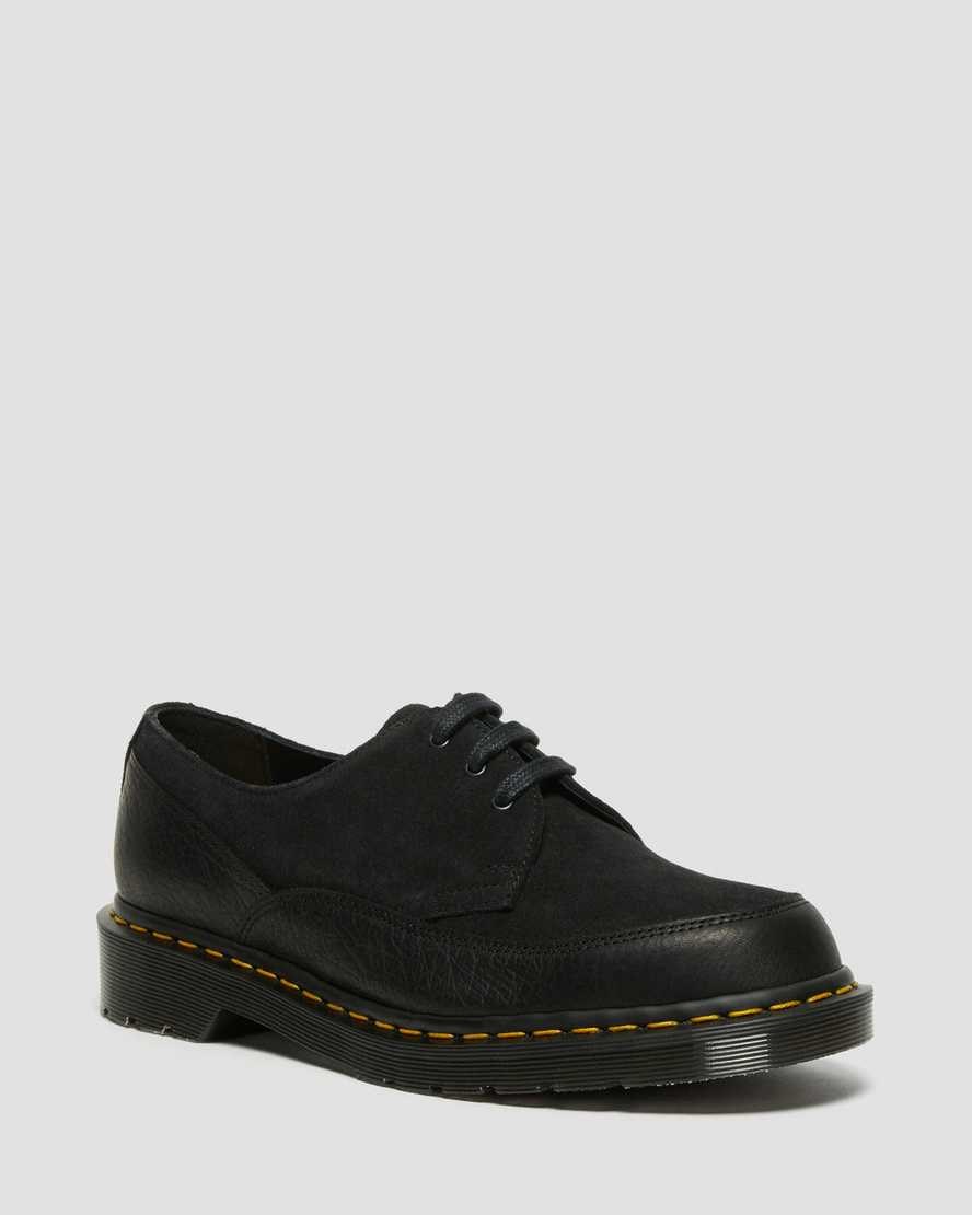 Dr Martens 1461 Guard Made in England Leather Women\'s Oxford Shoes Black Durango | RBGSDV836