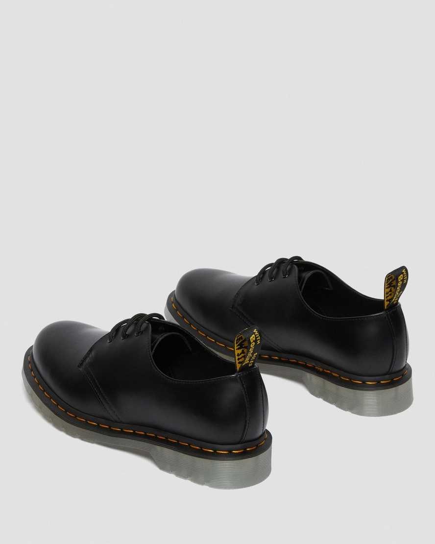 Dr Martens 1461 Iced Smooth Leather Women's Oxford Shoes Black Smooth Leather | HZCFPS235