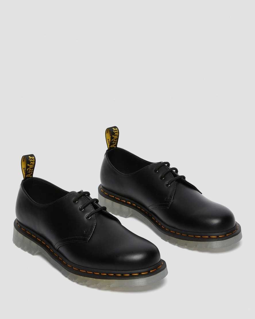 Dr Martens 1461 Iced Smooth Leather Women's Oxford Shoes Black Smooth Leather | HZCFPS235