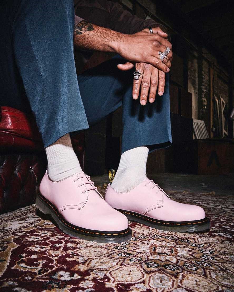 Dr Martens 1461 Iced Smooth Leather Women's Oxford Shoes Pale Pink Smooth Leather | VIDSZY138