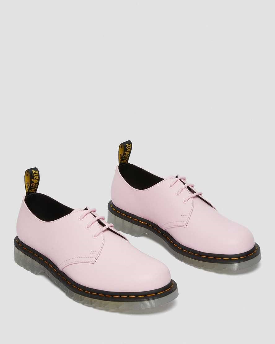 Dr Martens 1461 Iced Smooth Leather Women's Oxford Shoes Pale Pink Smooth Leather | VIDSZY138