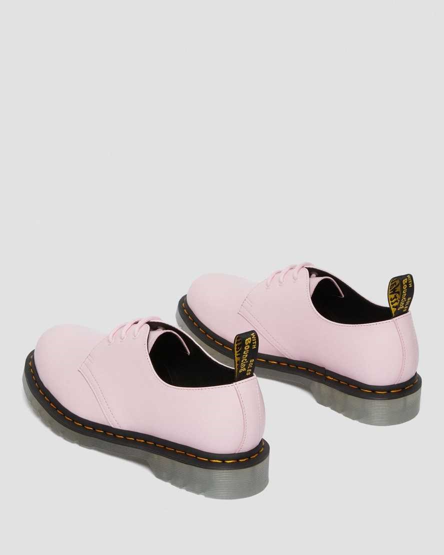 Dr Martens 1461 Iced Smooth Leather Women's Oxford Shoes Pale Pink Smooth Leather | VIDSZY138