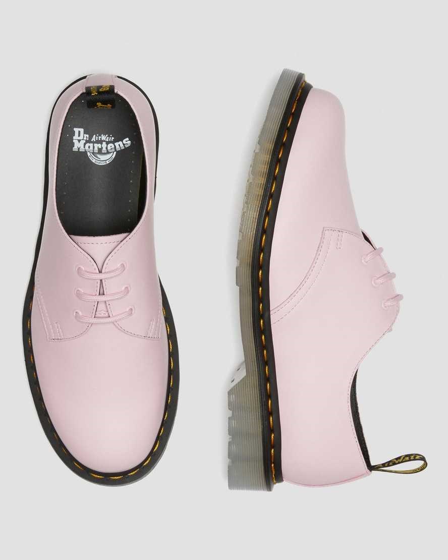 Dr Martens 1461 Iced Smooth Leather Women's Oxford Shoes Pale Pink Smooth Leather | VIDSZY138