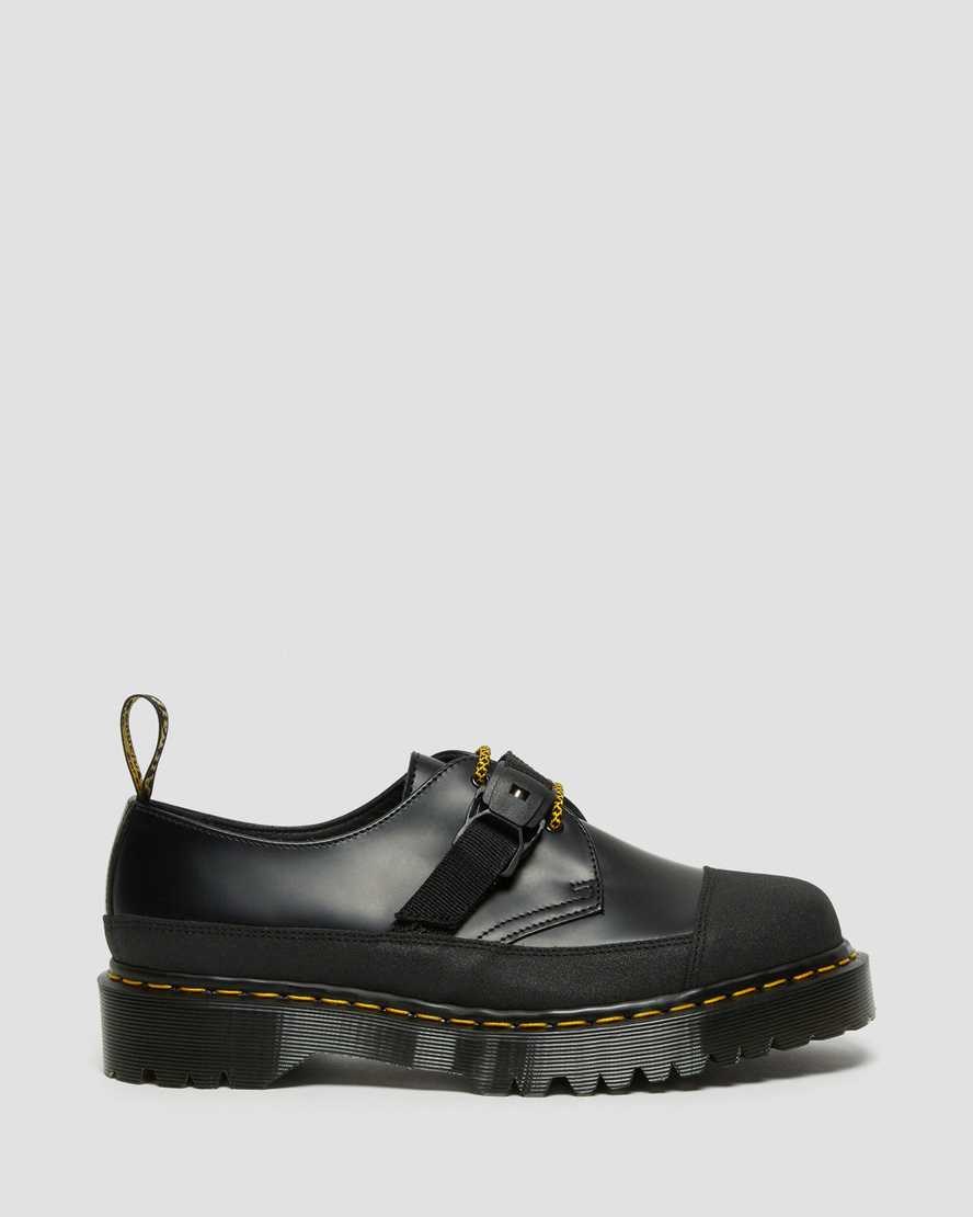 Dr Martens 1461 Made In England Bex Tech Smooth Leather Women's Oxford Shoes Black Smooth | YRALHS381