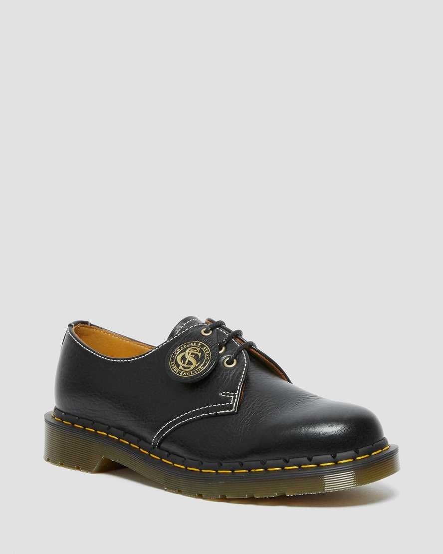 Dr Martens 1461 Made in England Classic Leather Men\'s Oxford Shoes Black Kudu Classic | FIGBAY408