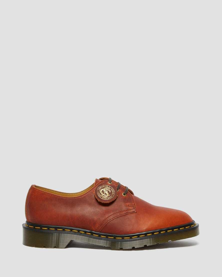 Dr Martens 1461 Made in England Classic Oil Leather Women's Oxford Shoes Brown Classic Oiled Shoulder | PDISRT497