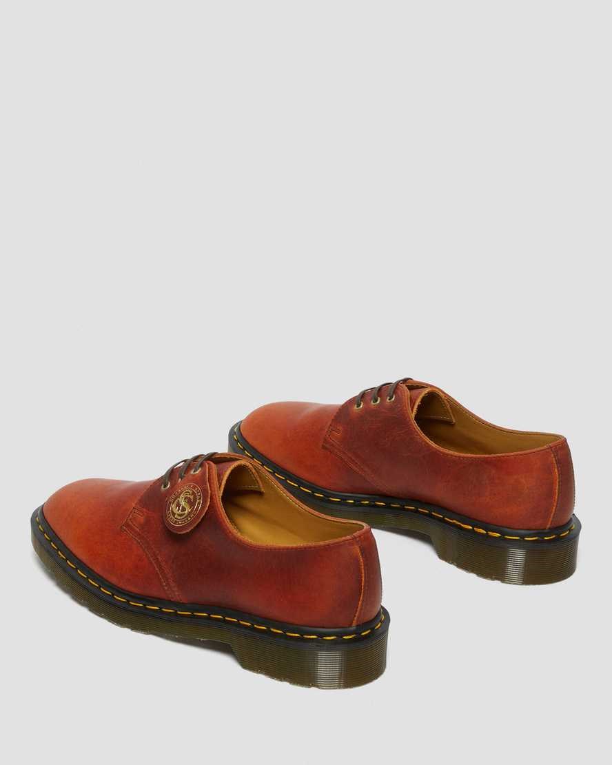 Dr Martens 1461 Made in England Classic Oil Leather Women's Oxford Shoes Brown Classic Oiled Shoulder | PDISRT497