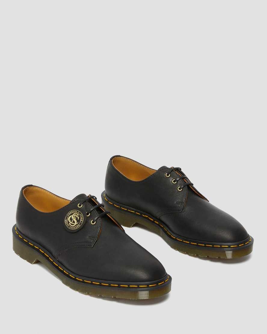 Dr Martens 1461 Made in England Classic Oil Leather Women's Oxford Shoes Black Classic Oiled Shoulder | SXRGLV507