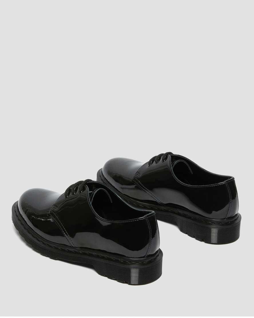 Dr Martens 1461 Made in England Mono Patent Leather Women's Oxford Shoes Black Patent Lamper | LVAISC517