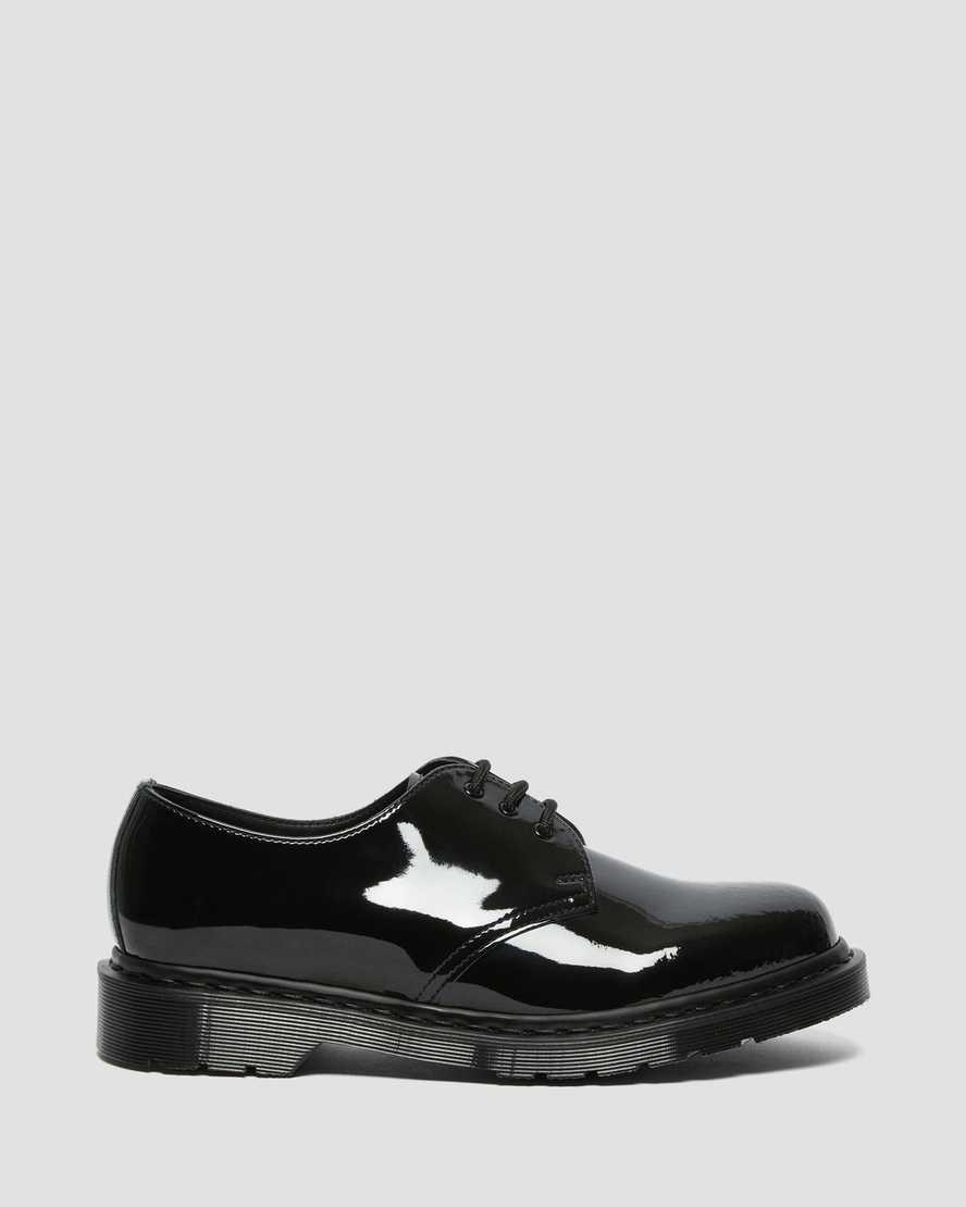 Dr Martens 1461 Made in England Mono Patent Leather Women's Oxford Shoes Black Patent Lamper | LVAISC517