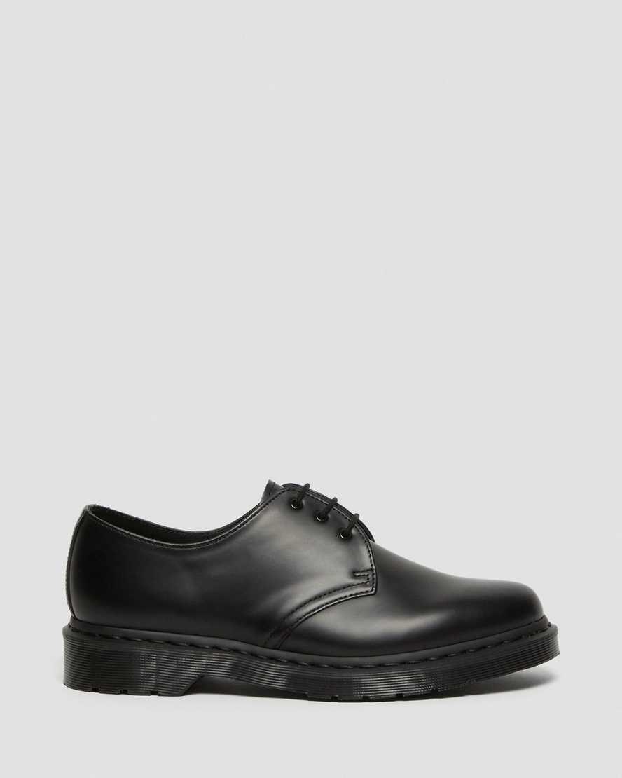 Dr Martens 1461 Mono Smooth Leather Men's Oxford Shoes Black Smooth Leather | IPCXMU061