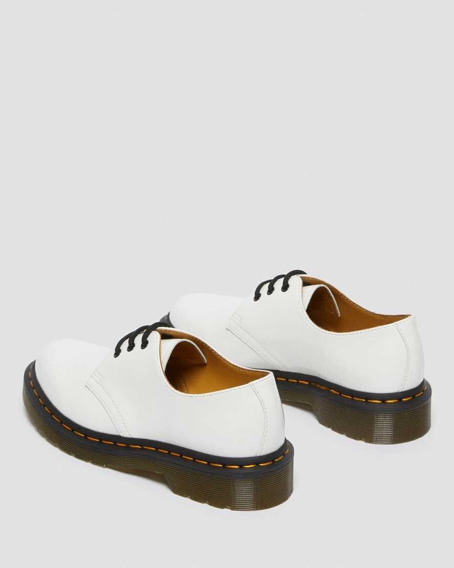 Dr Martens 1461 Patent Leather Women's Patent Shoes White Patent Lamper | LBYPRT561