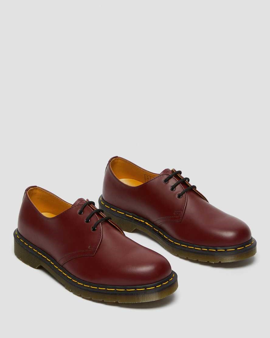 Dr Martens 1461 Smooth Leather Men's Oxford Shoes Cherry Red Smooth Leather | BJMGPX801