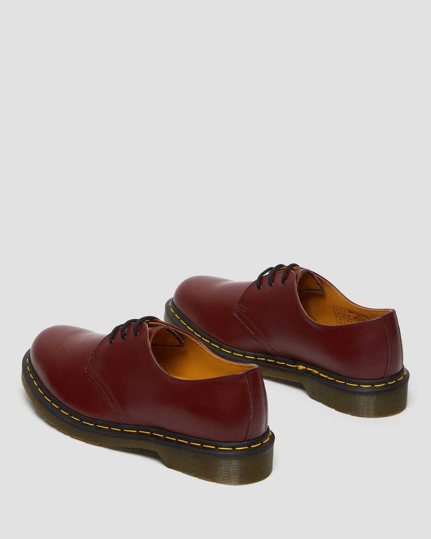 Dr Martens 1461 Smooth Leather Men's Oxford Shoes Cherry Red Smooth Leather | BJMGPX801