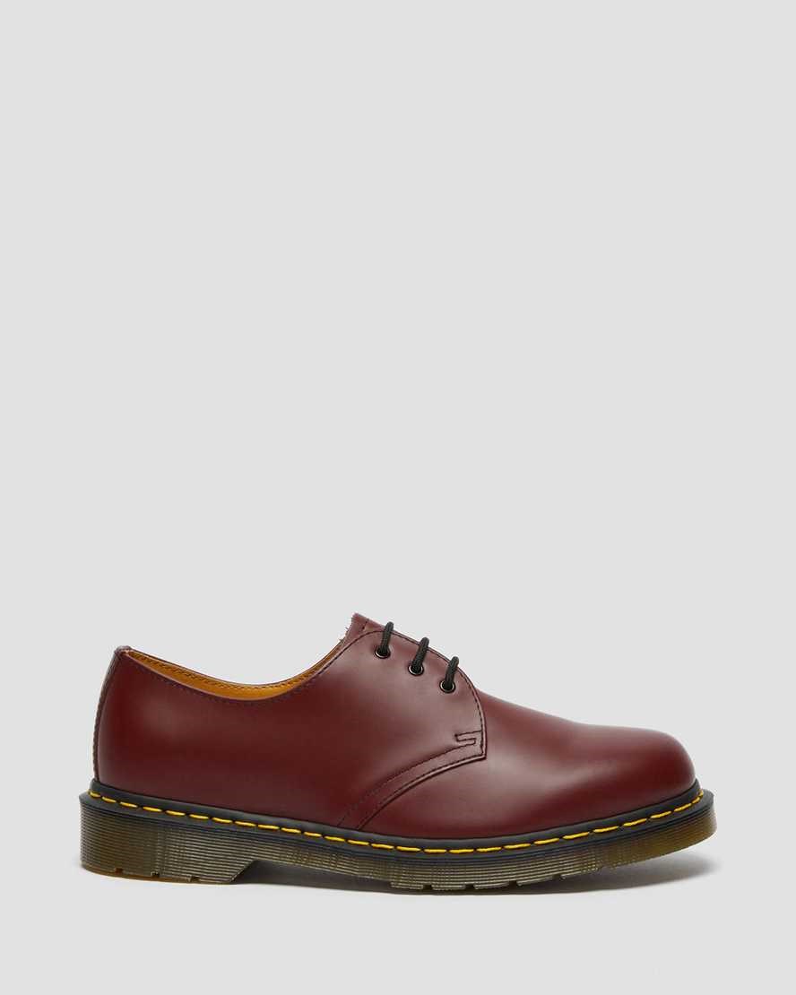 Dr Martens 1461 Smooth Leather Men's Oxford Shoes Cherry Red Smooth Leather | BJMGPX801