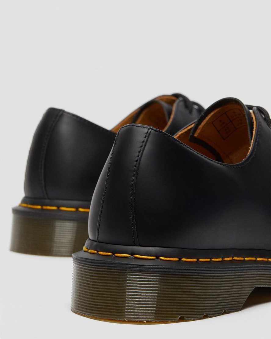 Dr Martens 1461 Smooth Leather Men's Oxford Shoes Black Smooth Leather | XWCKAR935