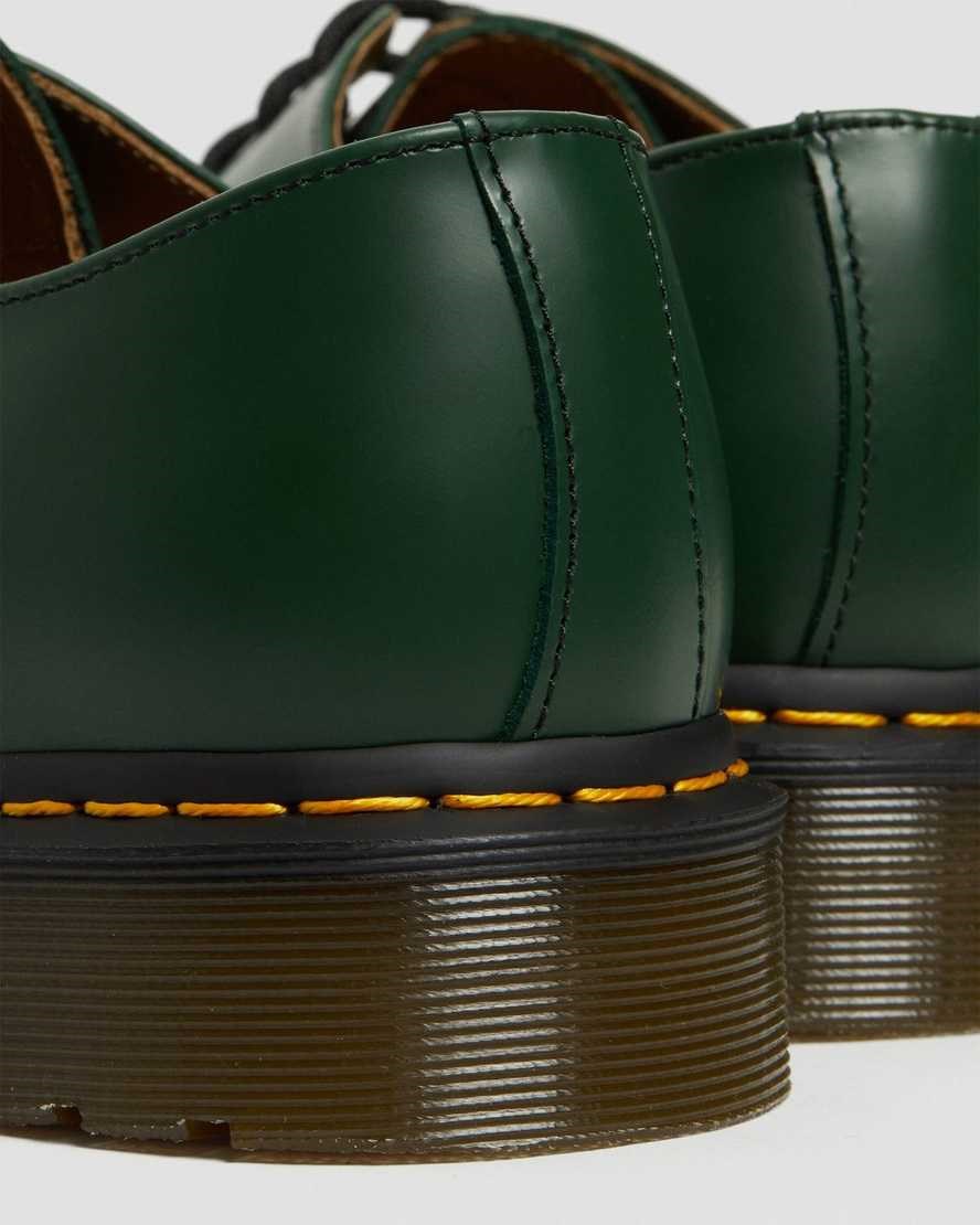 Dr Martens 1461 Smooth Leather Women's Oxford Shoes Green Smooth Leather | EDKZRY145