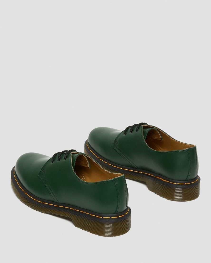 Dr Martens 1461 Smooth Leather Women's Oxford Shoes Green Smooth Leather | EDKZRY145