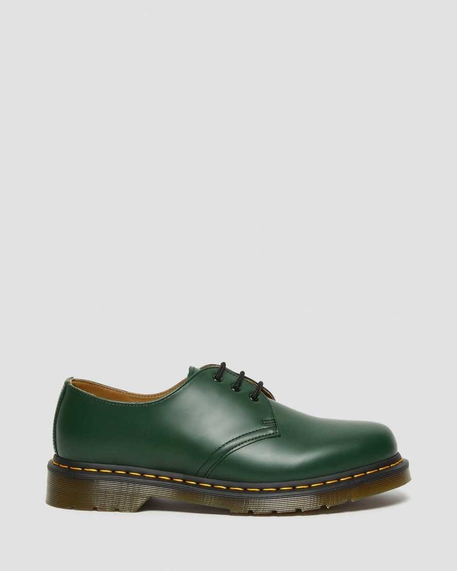 Dr Martens 1461 Smooth Leather Women's Oxford Shoes Green Smooth Leather | EDKZRY145