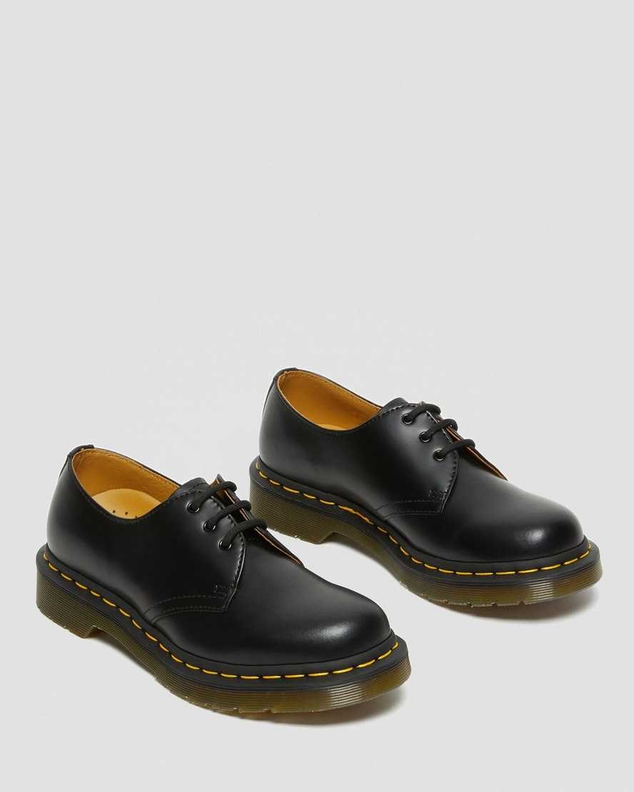 Dr Martens 1461 Smooth Leather Women's Oxford Shoes Black Smooth Leather | HSEVIA793