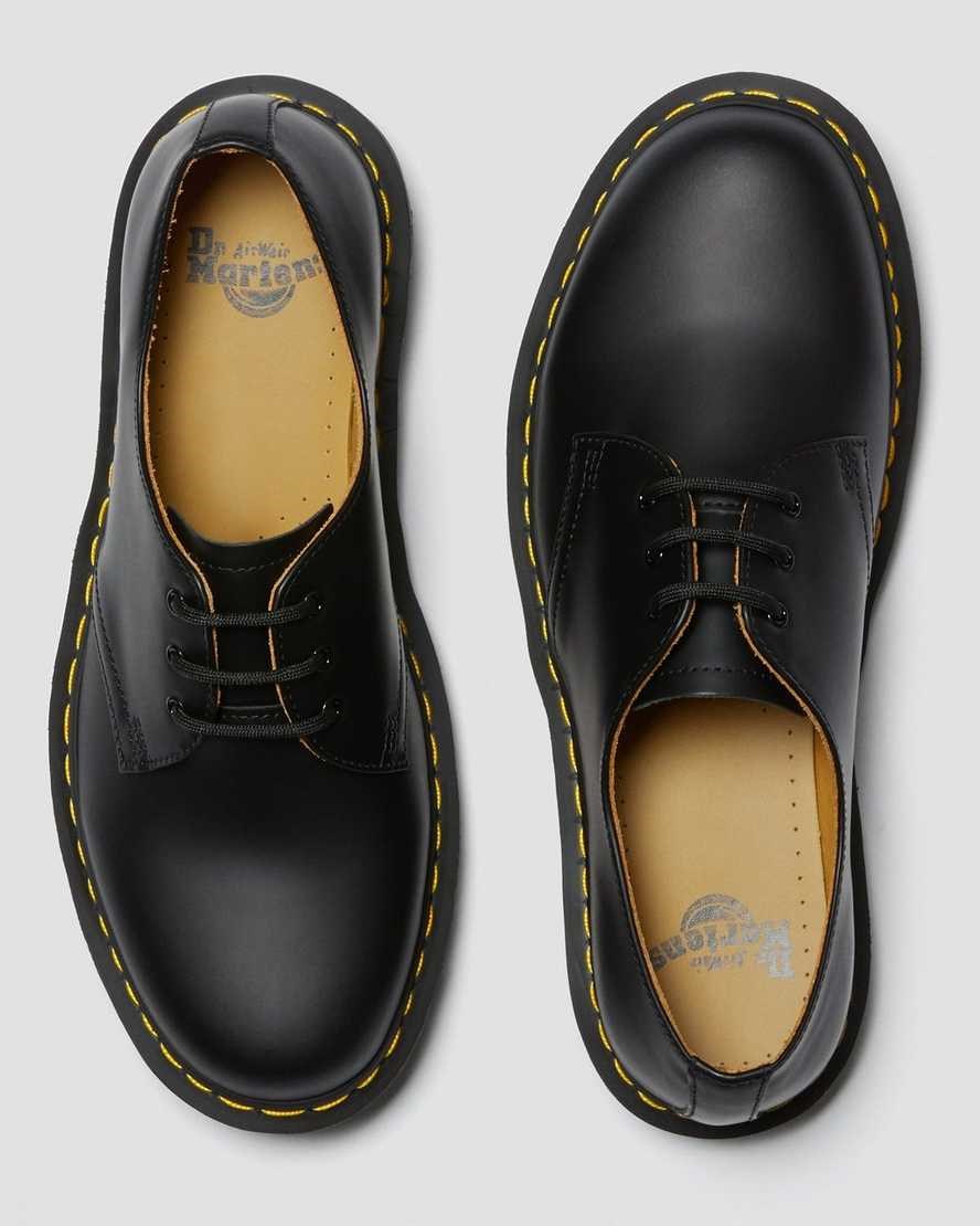 Dr Martens 1461 Smooth Leather Women's Oxford Shoes Black Smooth Leather | XIMJYR807