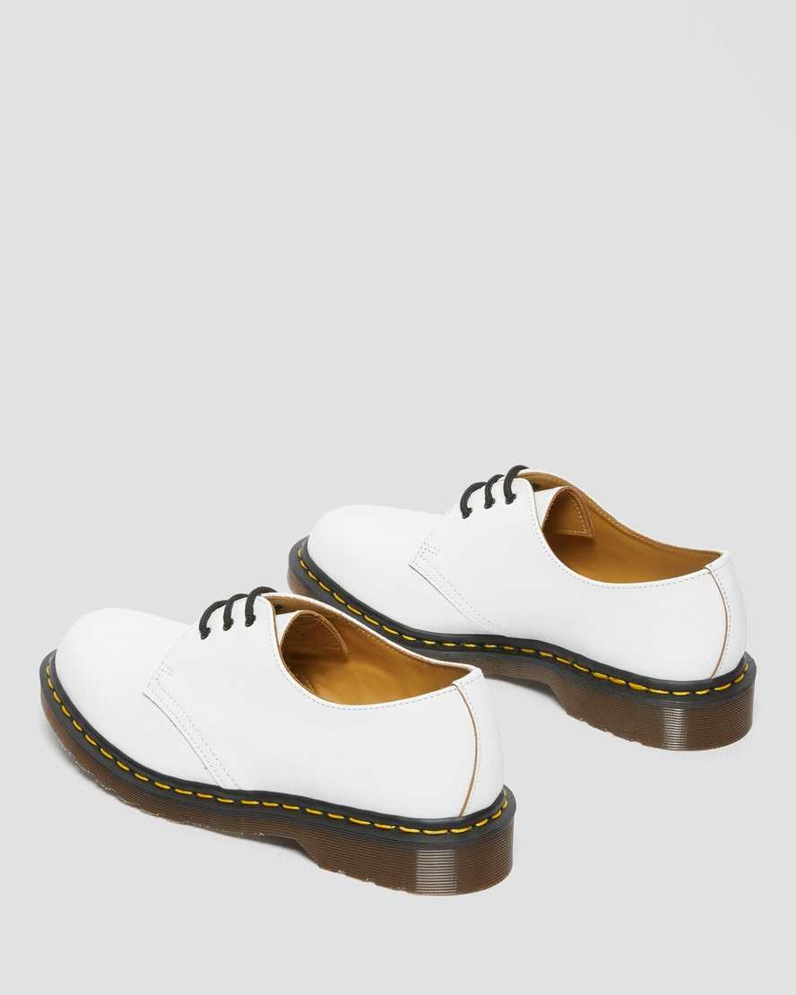 Dr Martens 1461 Vintage Made in England Men's Oxford Shoes White Quilon | ANYBWJ390