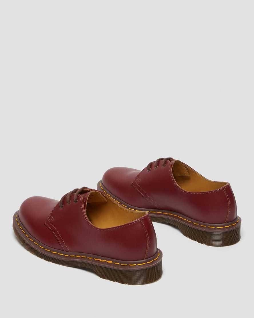 Dr Martens 1461 Vintage Made in England Men's Oxford Shoes Red Quilon | HPMXBQ274