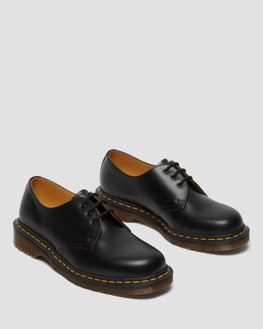 Dr Martens 1461 Vintage Made in England Men's Oxford Shoes Black Quilon | MBIFYR504