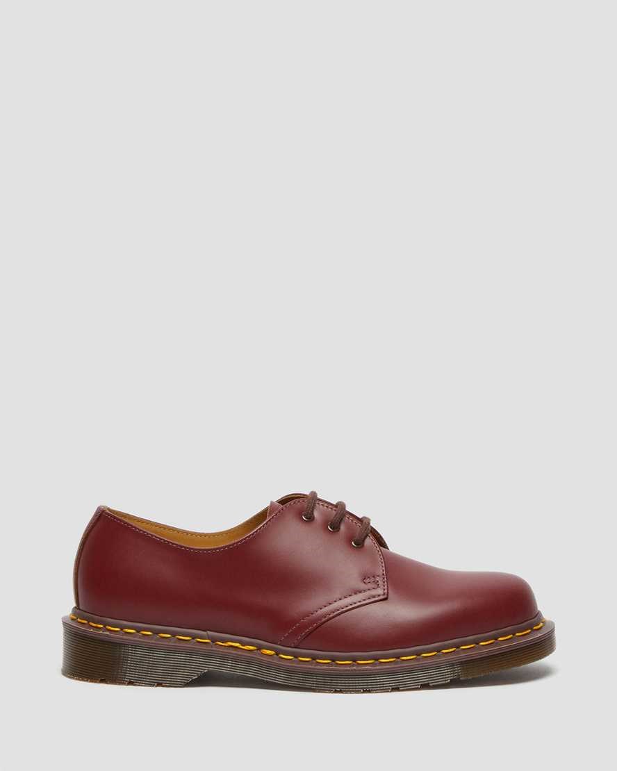 Dr Martens 1461 Vintage Made in England Women's Oxford Shoes Red Quilon | ZPJGXB764