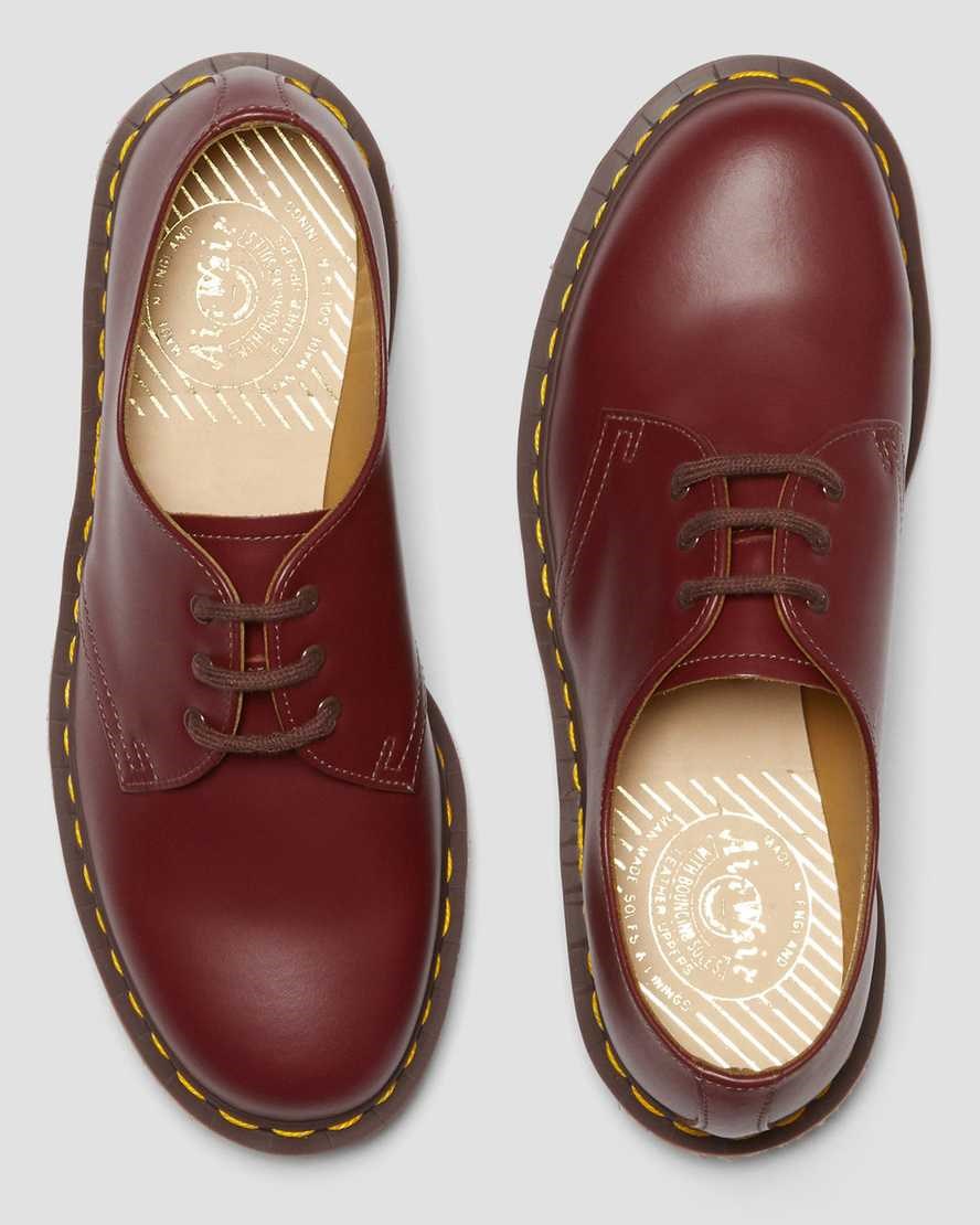 Dr Martens 1461 Vintage Made in England Women's Oxford Shoes Red Quilon | ZPJGXB764