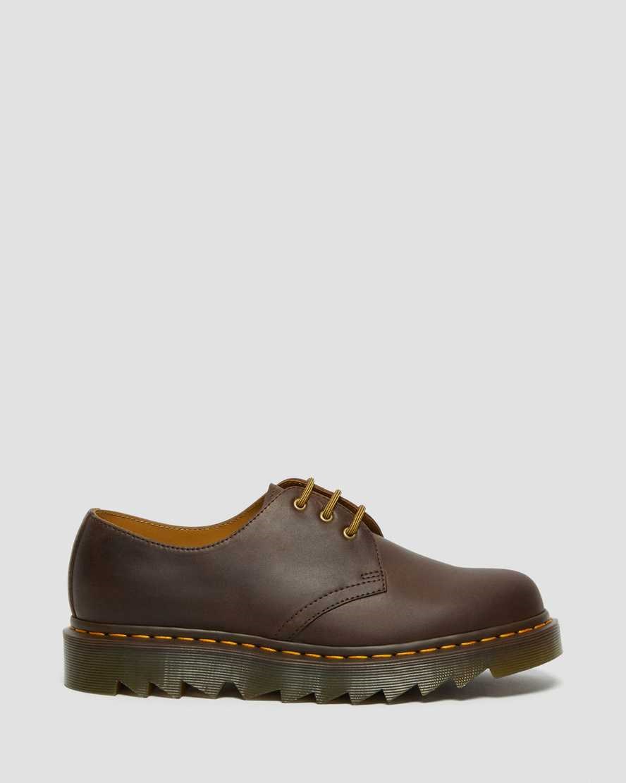 Dr Martens 1461 Ziggy Leather Men's Oxford Shoes Dark Brown Crazy Horse Leather | MUTNEF874