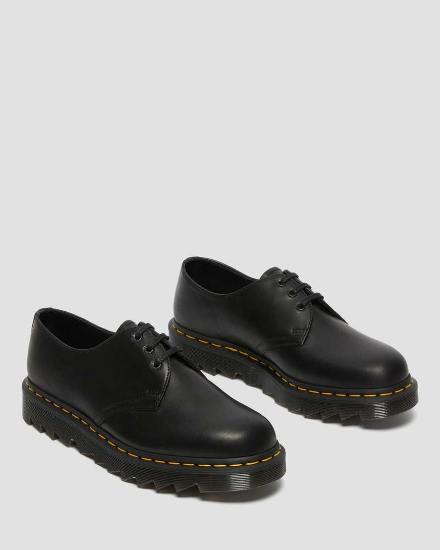 Dr Martens 1461 Ziggy Leather Men's Oxford Shoes Black Luxor | NXALQI734