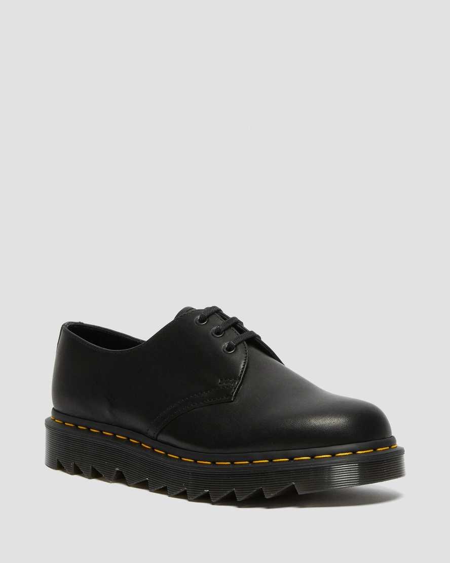 Dr Martens 1461 Ziggy Leather Men\'s Oxford Shoes Black Luxor | NXALQI734