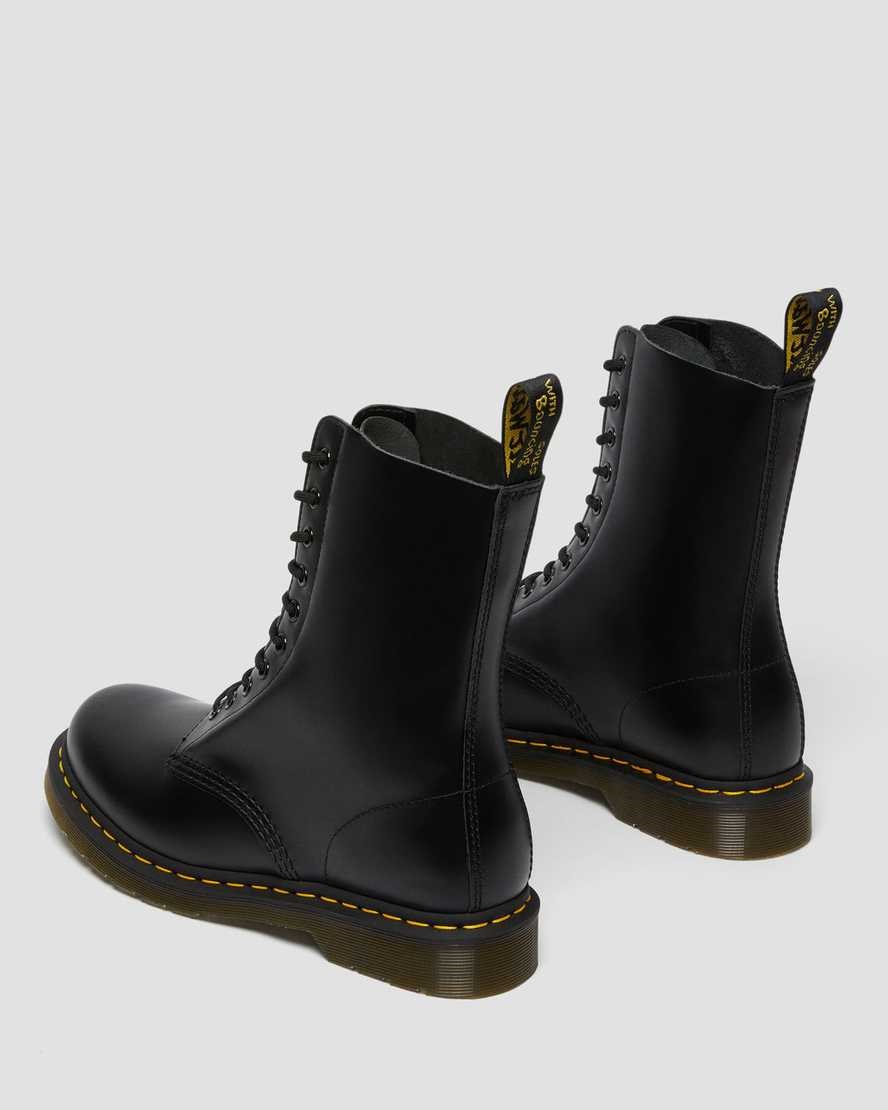 Dr Martens 1490 Smooth Leather Men's Ankle Boots Black Smooth Leather | WIJFSR853