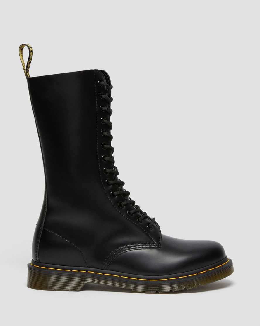 Dr Martens 1914 Smooth Leather Men's Lace Up Boots Black Smooth Leather | NLXIYA528