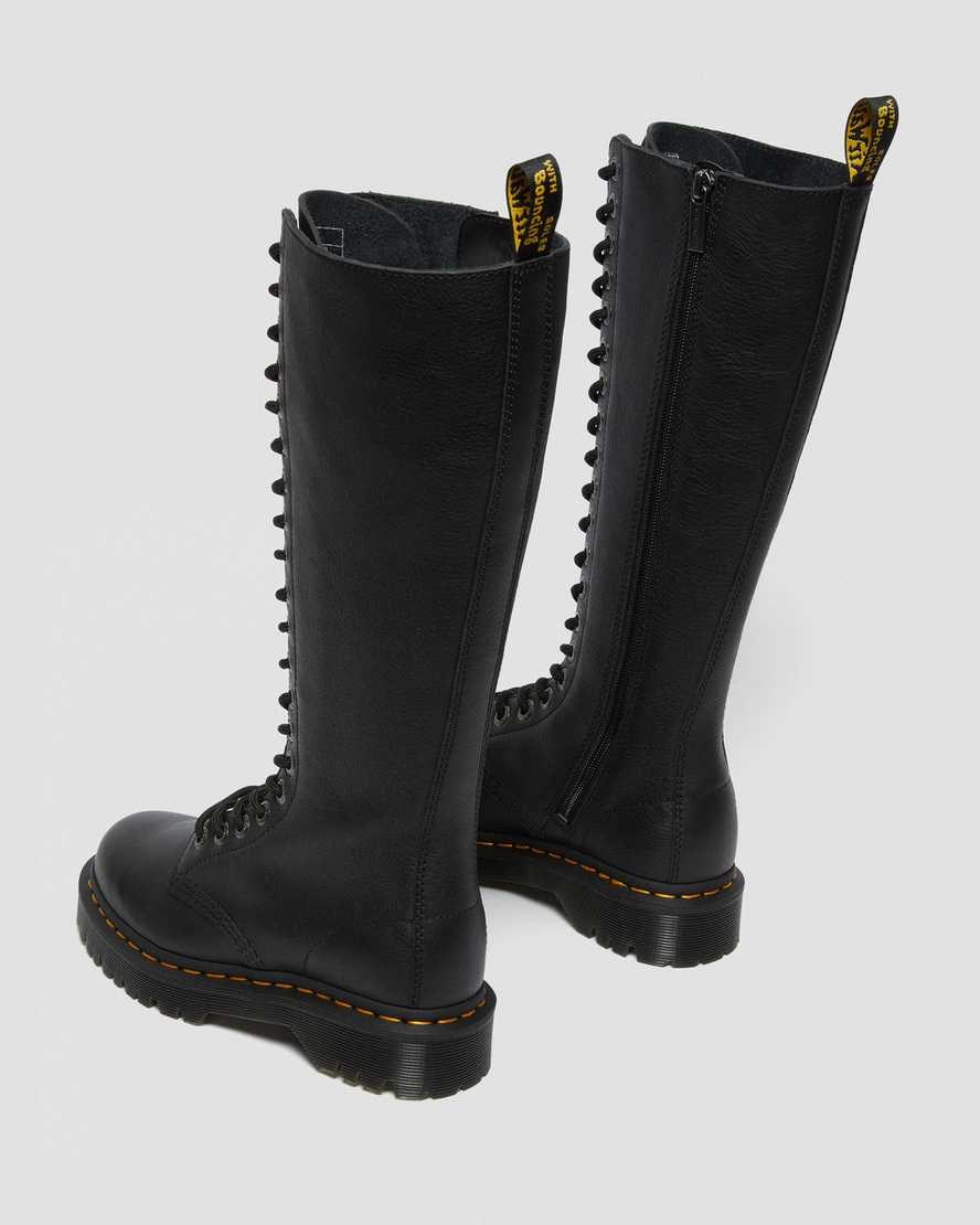 Dr Martens 1B60 Bex Pisa Leather Women's Zip Up Boots Black Pisa | LWCRBT420